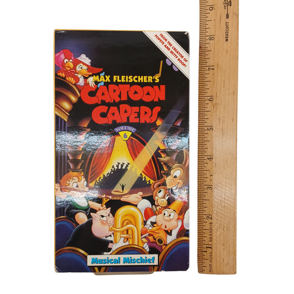 Max Fleischer’s Cartoon Capers Vol. 6 VHS Musical Mischief RARE 1990s Animation - Picture 5 of 6